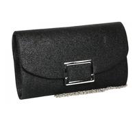Pochette cérémonie-Nyls Création-Grande Pochette Femme Noire Brillante Mariage Soiree Jolya - Noir