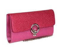 Pochette cérémonie-Nyls Création-Grande Pochette Femme Rose Bonbon Paillettes Sac Soiree Mariage Eljya - Rose