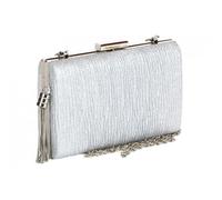 Pochette cérémonie-Nyls Création-Minaudiere Argent Strass Sac Pochette Femme Mariage Chic Aela - Gris