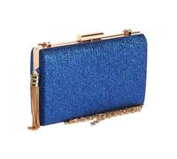 Pochette cérémonie-Nyls Création-Minaudiere Bleue Doree Strass Sac Pochette Femme Mariage Chic Aela - Bleu
