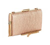 Pochette cérémonie-Nyls Création-Minaudiere Gold Strass Sac Pochette Femme Dore Mariage Chic Aela - Jaune