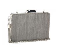 Pochette cérémonie-Nyls Création-Minaudiere Grise Foncee Sac de soiree Argent Pochette Mariage Nojya - Gris