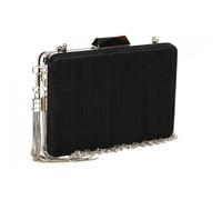 Pochette cérémonie-Nyls Création-Minaudiere Noire Brillante Sac de soiree Pochette Mariage Nojya - Noir