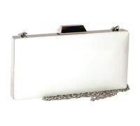 Pochette cérémonie-Nyls Création-Minaudiere Vernis Blanche Pochette Femme Mariage Classe Moea - Blanc