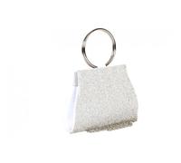 Pochette cérémonie-Nyls Création-Petit Sac de soiree Blanc Strass Pochette femme Mariage Paillettes Brydia - Blanc
