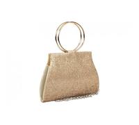 Pochette cérémonie-Nyls Création-Petit Sac de soiree Doré Strass Pochette femme Mariage Gold Brydia - Jaune