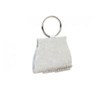 Pochette cérémonie-Nyls Création-Petit Sac de soiree Gris Argent Strass Pochette femme Mariage Brydia - Gris