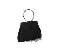 Pochette cérémonie-Nyls Création-Petit Sac de Soiree Noir Strass Pochette femme Mariage Paillettes Brydia - Noir