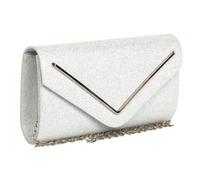 Pochette cérémonie-Nyls Création-Pochette Femme Argent Paillettes Sac Soiree Mariage Minaudiere Nellyst - Gris