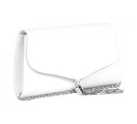 Pochette cérémonie-Nyls Création-Pochette Femme Blanche Satin Classe Mariage Sac Soiree Prettya - Blanc