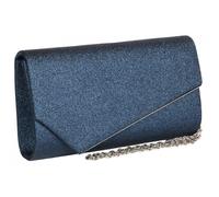 Pochette cérémonie-Nyls Création-Pochette Femme Bleue Paillettes Sac Soiree Marine Charmy - Bleu