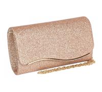 Pochette cérémonie-Nyls Création-Pochette Femme Champagne Doree Brillante Mariage Soiree Jollia - Jaune