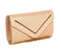 Pochette cérémonie-Nyls Création-Pochette Femme Champagne Paillettes Sac Soiree Mariage Minaudiere Doree Nellyst - Jaune