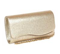 Pochette cérémonie-Nyls Création-Pochette Femme Doree Gold Brillante Mariage Soiree Jollia - Jaune