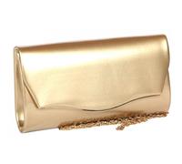 Pochette cérémonie-Nyls Création-Pochette Femme Doree Vernis Mariage Minaudiere Gold Egla - Jaune