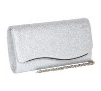 Pochette cérémonie-Nyls Création-Pochette Femme Grise Argent Brillante Mariage Soiree Jollia - Gris