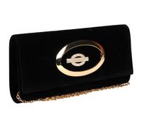 Pochette cérémonie-Nyls Création-Pochette Femme Noire en Velours Mariage Sac Soiree Minaudiere Vilky - Noir