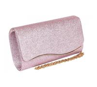 Pochette cérémonie-Nyls Création-Pochette Femme Rose Brillante Mariage Soiree Jollia - Rose