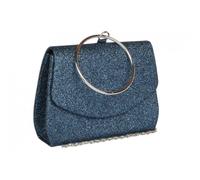 Pochette cérémonie-Nyls Création-Sac de soiree Bleu Brillant Pochette femme Soiree Mariage Botya - Bleu