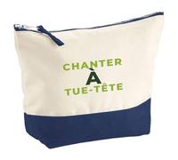 Pochette Chanter A Tue-Tete - Pouch - Idée Pochette Rangement Cadeau Anniversaire Fête Original Famille Travail Départ Collègue Retraite Noël. - Vert&Vert - 1