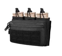 Pochette Chargeur Triple Dessus Ouvert, Pochette d'administration Tactique, Porte Chargeur 5.56/223/7.62 Molle, Sac à Outil Militaire pour Magazines Pistol