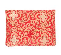 Pochette Chinoise en Brocart Rouge pour Écritures Sacrées