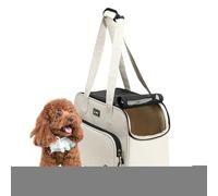 Pochette Chiot - Cabas en Maille Respirant avec Lanière | Pochette Ventilée pour Chien,pour Lapin Chat Voyage Sortie Visite Vétérinaire Marche Parc Shopping Quotidien Trajets en