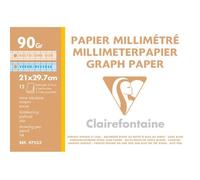 Pochette - CLAIREFONTAINE - A4 - 12 Feuilles - 90g - 4 Trous - Bleu/Bistre