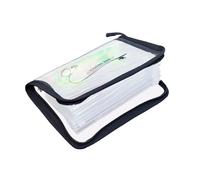 Pochette | Classeur à anneaux en PVC transparent à 10 côtés - Classeur d'engins de pêche - Pour les lacs intérieurs, l'eau salée, les rivières, les étangs, la mer, le bateau, les engins de pêche, les