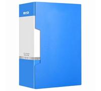 pochette Classeur à pochettes plastiques 80 pochettes, livret de présentation avec boîte, porte-documents avec protections transparentes, for afficher vos documents boite archive