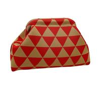 Pochette Clutch Femme Fermoir À Verrou Tissée À Motifs De Couleurs