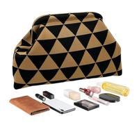 Pochette Clutch Fermoir À Verrou Tissée À Motifs De Couleurs Contrastées