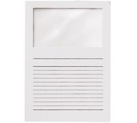 ELCO Lot de 100 Pochettes coins avec fenêtre 120 g/m² 22 x 31 Blanc 29489.1