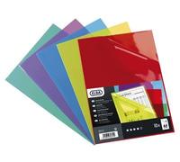 Oxford Pochettes plastiques coins A4 – 15/100e haute résistance, lisse – Rouge, lot de 10