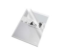 Pochette coin esselte pvc transparent grainé 20/100e 40f ouverture haut droit a4 225x307mmboîte 100 unités
