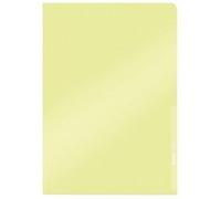 pochette coin Premium, format A4, PVC, jaune, 0,15 mm