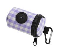 Pochette Compacte Suspendue pour Paquet à Déchets, Pourpre, Polyester | Distributeur de Rouleaux pour Déjections Infantiles, Carabiner Clip, Base Stable, Compartiments Séparés, Usage Quotidien