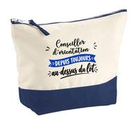 Pochette Conseiller dorientation Depuis Toujours au Dessus du Lot - Pouch - Idée Pochette Rangement Cadeau Anniversaire Fête Original Famille Travail Départ Collègue Retraite Noël.