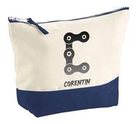 Pochette Corentin Lettre Chaine Mécanique | Grand Format | Idée Cadeau Prénom Motard Biker Mob Anniversaire Oncle Parrain Beau Papa Collègue Départ Retraite Noël