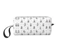 Pochette cosmétique portable avec imprimé branches d'arbre hibou, étui de rangement de voyage, sac de rangement zippé pour un accès rapide