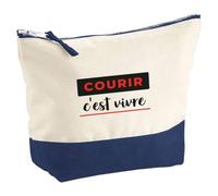 Pochette Courir Cest Vivre - Pouch - Idée Pochette Rangement Cadeau Anniversaire Fête Original Famille Travail Départ Collègue Retraite Noël. - Noir&Rouge - 4
