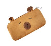 Pochette Crayon - Peluche | Stationery Storage Organizer School Supplies | Pencil Storage Holder Pouch For Sticky Notes, Eraser,Ruler, Marker, Kids,Girls,Students, School,College,Class,Travel,Offic, B