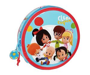 Pochette crayons Cleo & Cuquin Good Night Rond Bleu (18 Pièces)