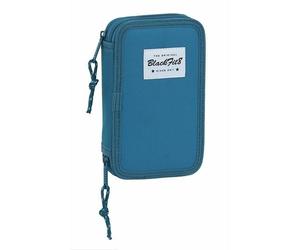 Pochette Crayons Double Blackfit8 Egeo Bleu (28 Pcs)