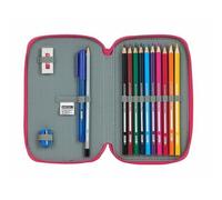 Pochette Crayons Double Blackfit8 Rose (28 Pcs)