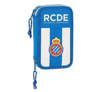 Pochette Crayons Double Rcd Espanyol Bleu Blanc (28 Pcs)