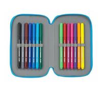 Pochette Crayons Double Superthings Serie 5 Bleu (28 Pcs)