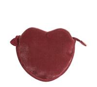 Pochette Cœur Velours - Rose