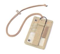 Pochette d ' identification compacte avec conception à accès rapide et transport à profil bas pour lanière de porte-badge en extérieur