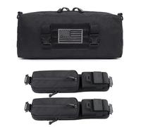 Pochette D'accessoires Molle de Version Poche à Double Fermeture Éclair, Pochette à Sangle de Sac à Dos, Pochette Tactique Incrémentale Molle